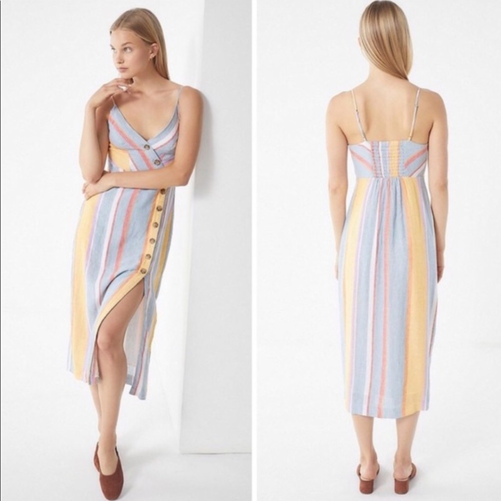 UO Striped Midi Dress